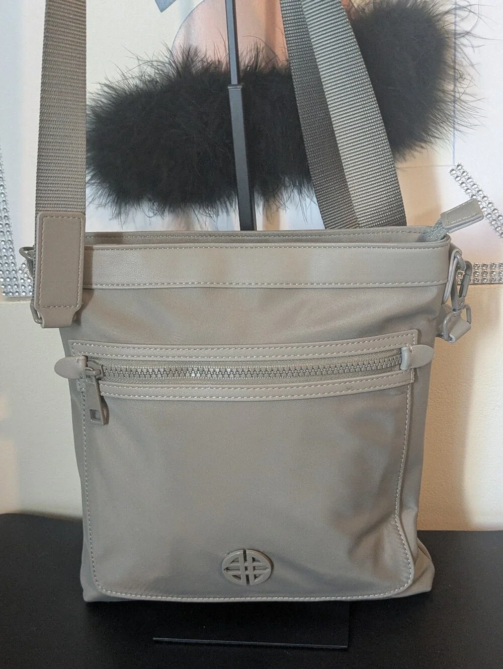 Antonio Melani Gray Crossbody Bag NWOT
